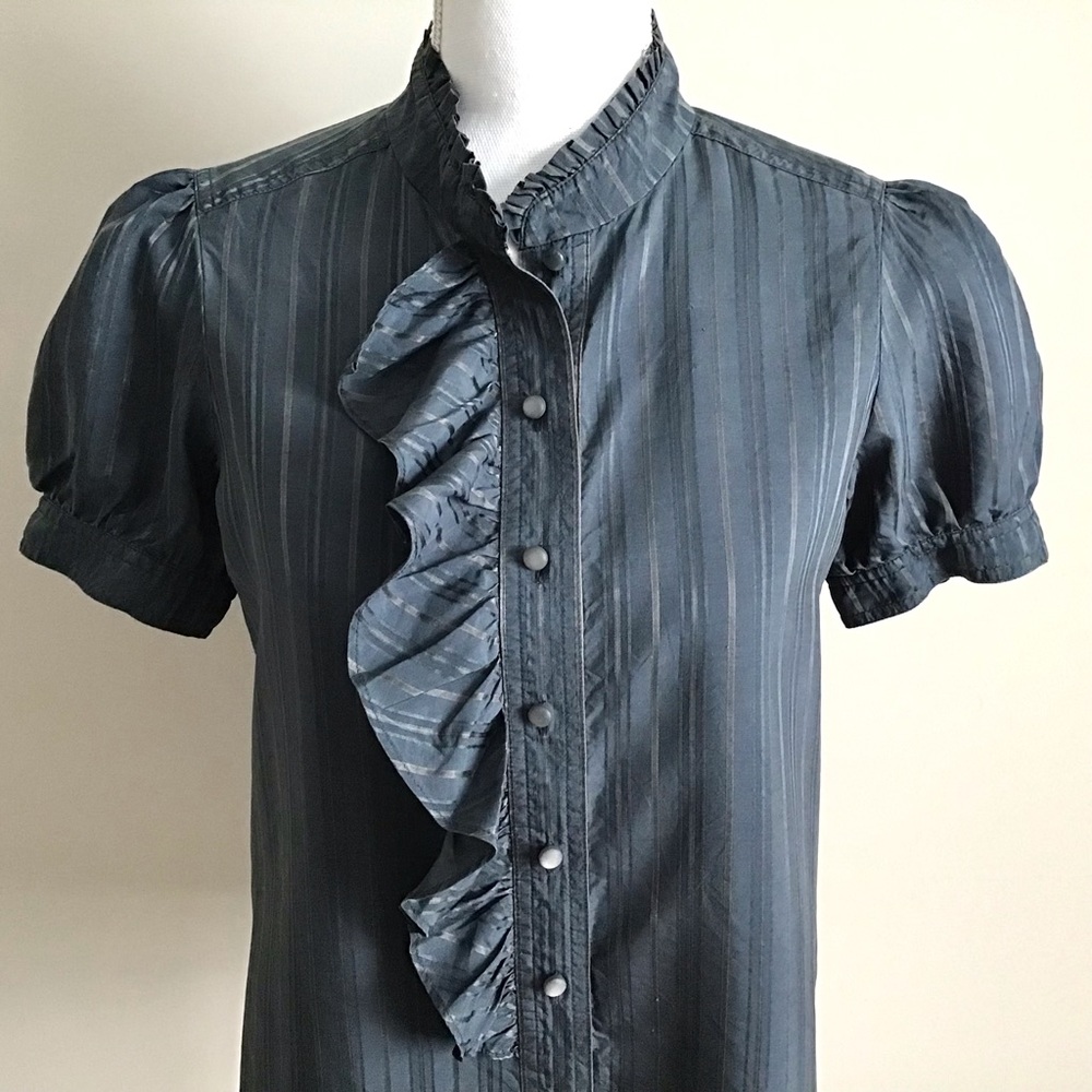 RARE Early 2000s Vintage Silk Blouse ASO Rory Gilmore and Paris in Gilmore Girls - Picture 9 of 14